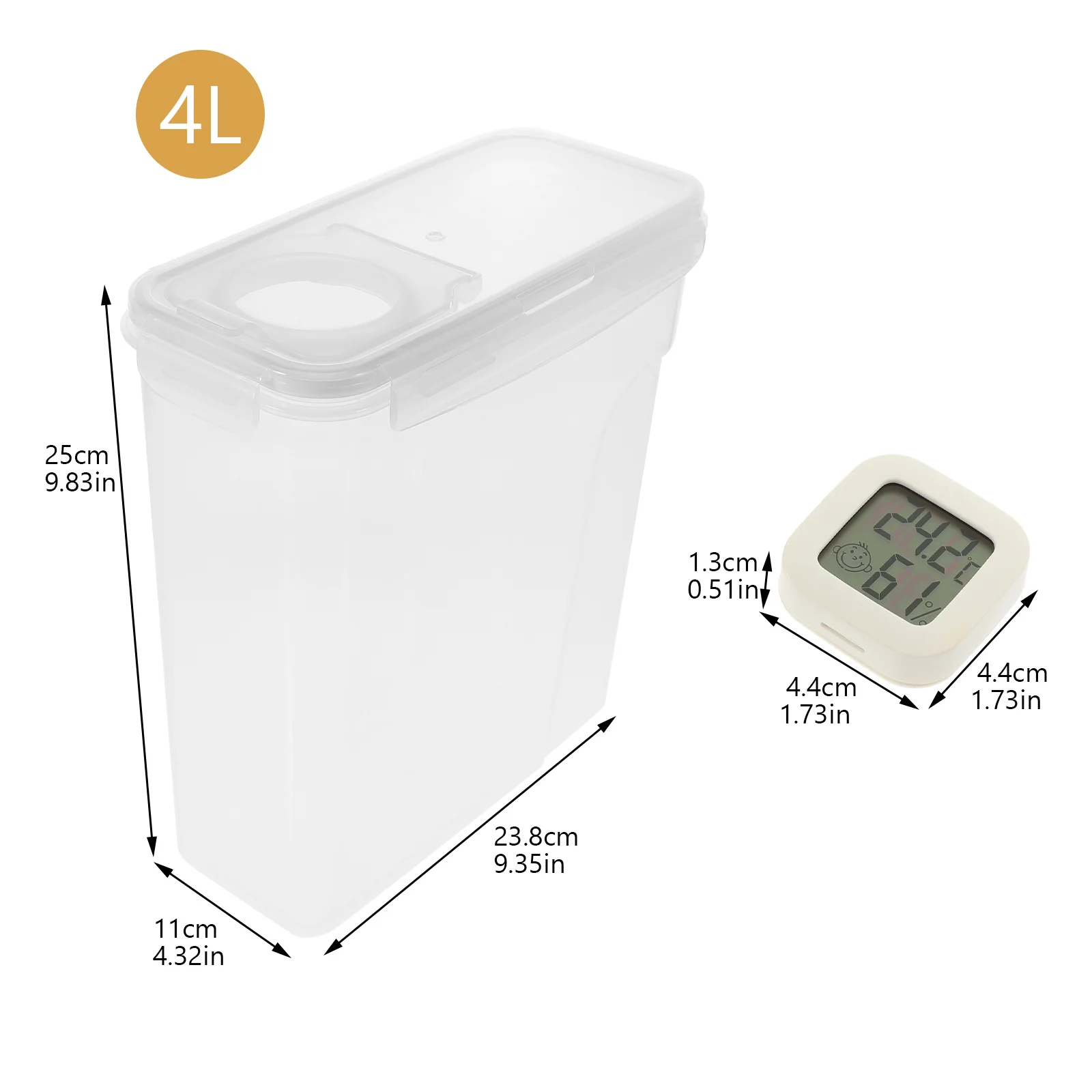 1 set 1 Set 4L Filament Dryer Box For 3D Printer Temperature Humidity Monitor Storage Container 0.5 1Kg Spool Holder Dry Box For