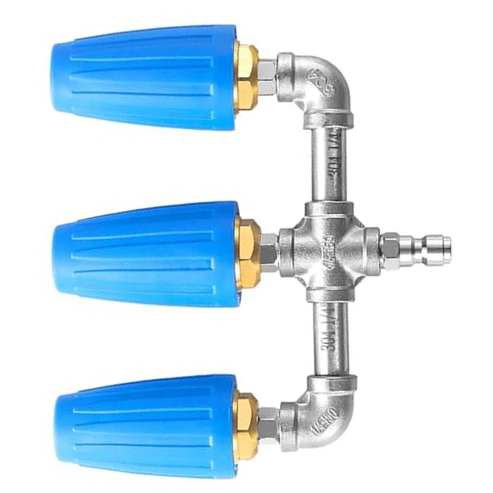 High-Performance Triple Turbo Nozzle For Pressure Washer - 360° Rotation For Yards Porches Gardens Lawn Balconies