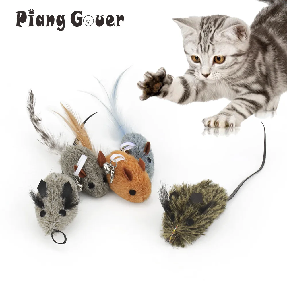 Accessories Mouse Replacement Head for Funny Cat Stick Toy Bell Cats Rod Teaser Kitten Feather Pet Toy