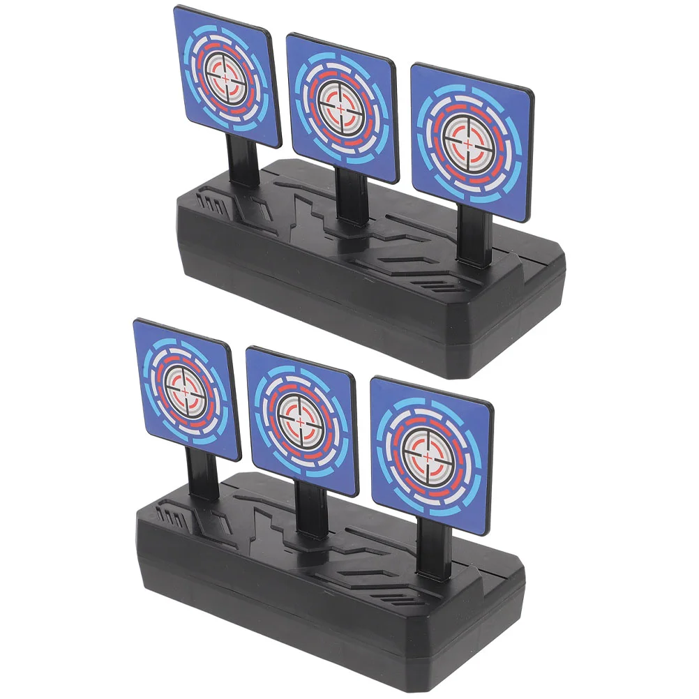 2 Pcs Toy Automatic Return Target Practice Sports Soft Pellets Self-resetting Board