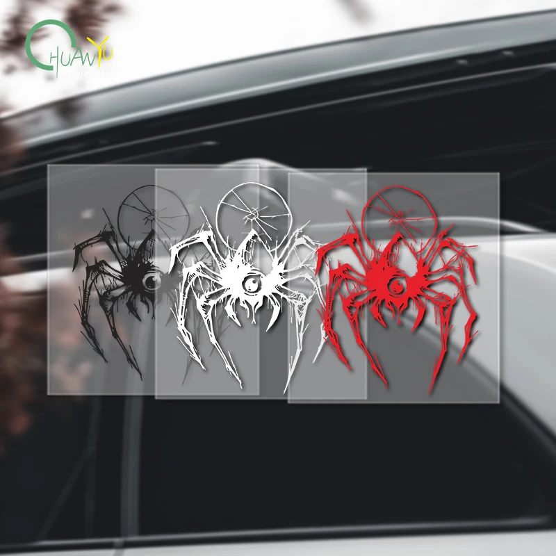 Dark spider decoration sticker to cover scratches, waterproof and reflective car and motorcycle decal