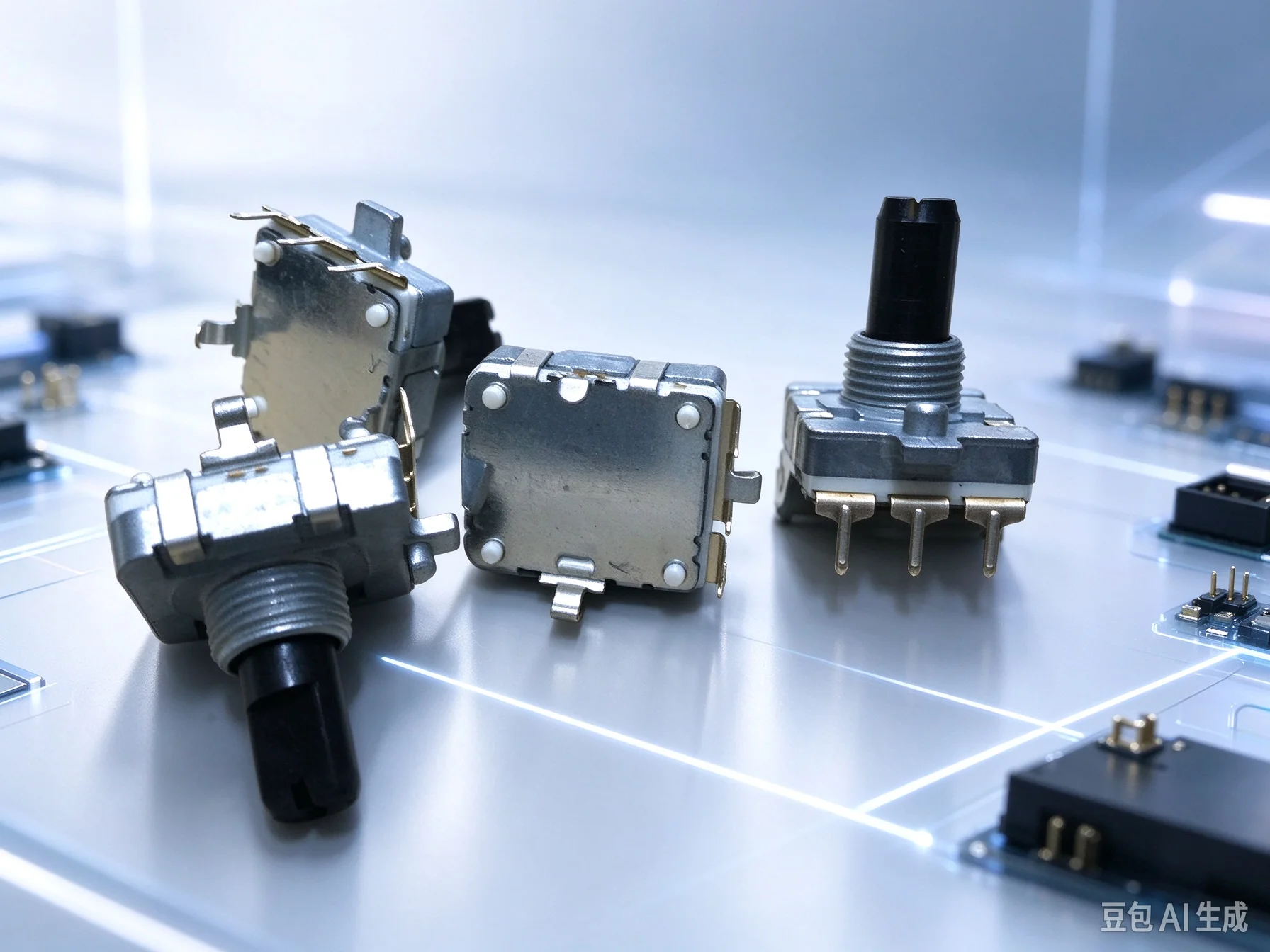 Premium ALPS EC16 Volume Encoder Switch for 24 Detents 24 Pulses,15mm Shaft Length  10pcs