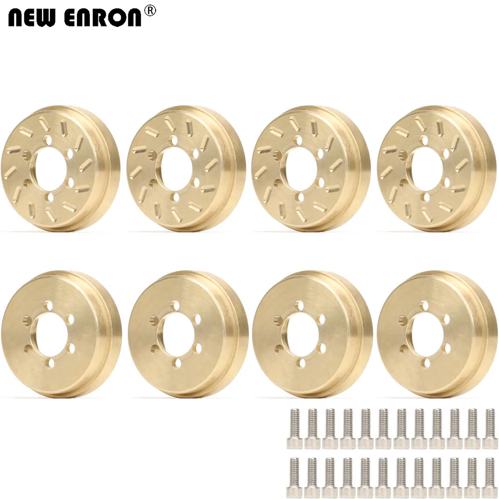 

1/10 RC Crawler Brass Hub Weight 63g 66g for 1.9" 2.2" Wheel Rims Stability Upgrade TRX4 Axial 90046