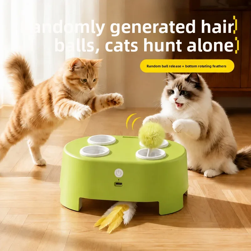 Cat toy electric cheese magic box whack-a-mole cat amusing gadget self-entertainment