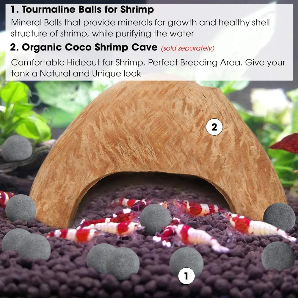 

40 PCS Fish Tank Ceramic Ball Aquarium Landscaping Decor Purifying Water Ornament Decoration Landscape Filtration Decorations