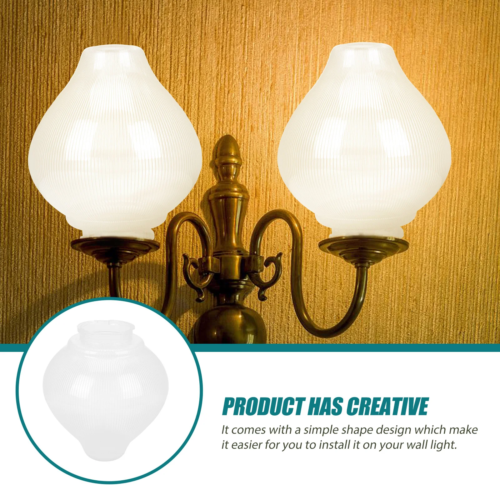 

Acrylic Outdoor Lamp Shade Thickened White Light Cover Durable Lampshade for Wall Lawn Floor Garden Lamp Outdoor Light