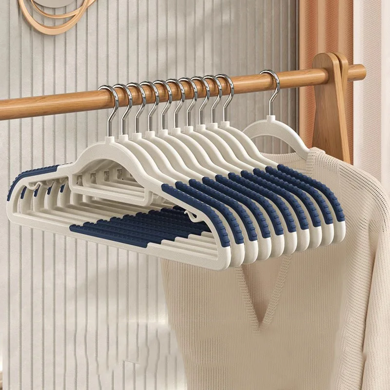 

10pack Home rack anti slip shoulder proo corner cloth support dry wet dual use non marking clothe hanger plastic clothes hanger