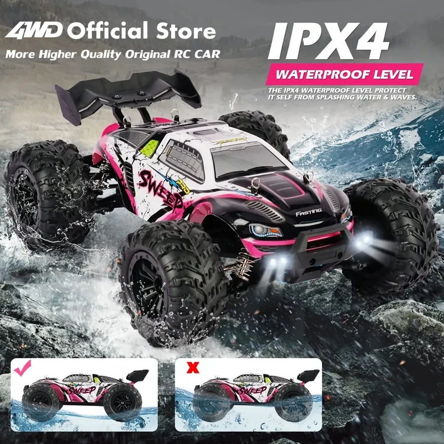 2024 Brushless 70 km carbon brush 50 km/h 4 drive remote control car high speed drift off-road vehicle Children adult toys