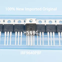 10Pcs/Lot IRF9640 IRF9640PBF TO-220 11A 200V MOSFET P-channel Power Transistor 100% New Imported Original