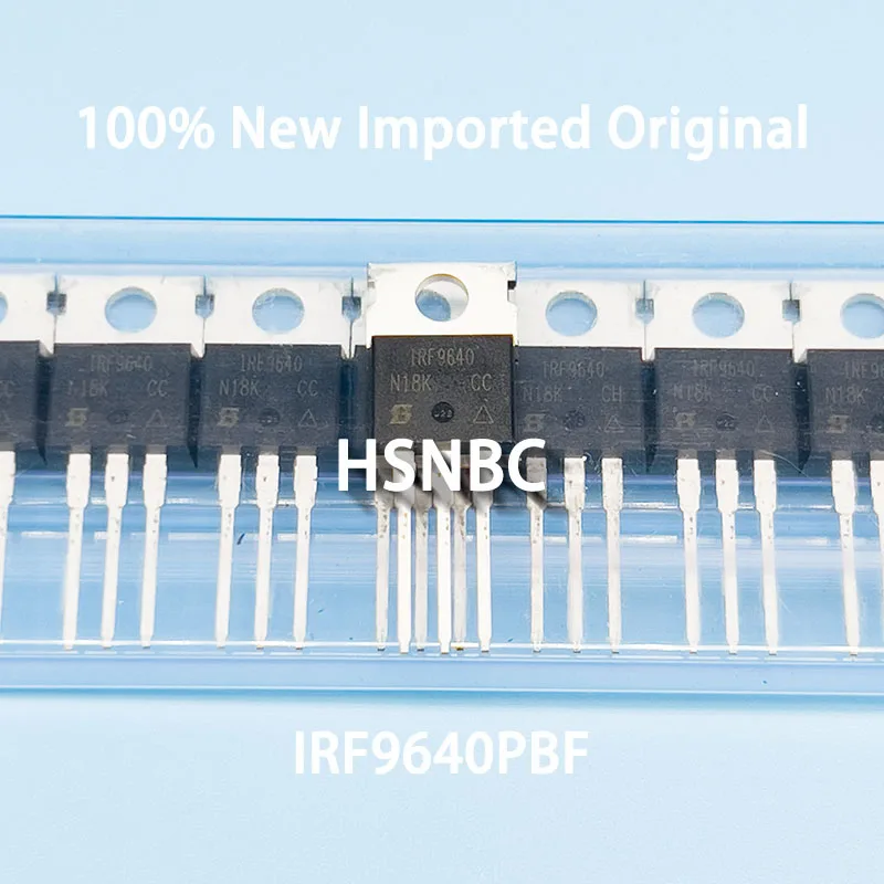 10Pcs/Lot IRF9640 IRF9640PBF TO-220 11A 200V MOSFET P-channel Power Transistor 100% New Imported Original