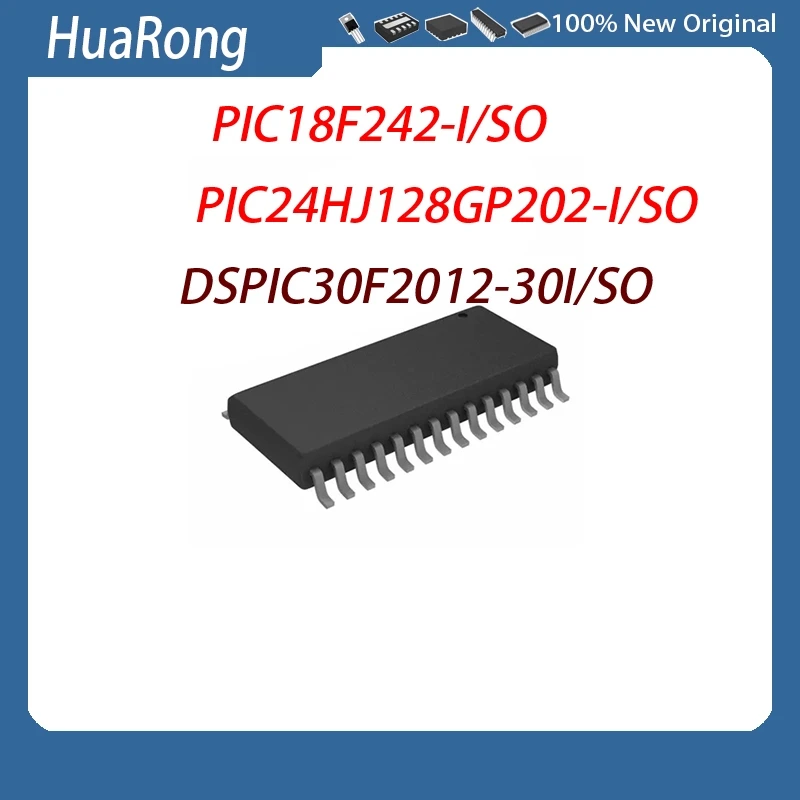 

New 10Pcs/lot PIC18F242-I/SO PIC24HJ128GP202-I-SO DSPIC30F2012-30I-SO SOP-28