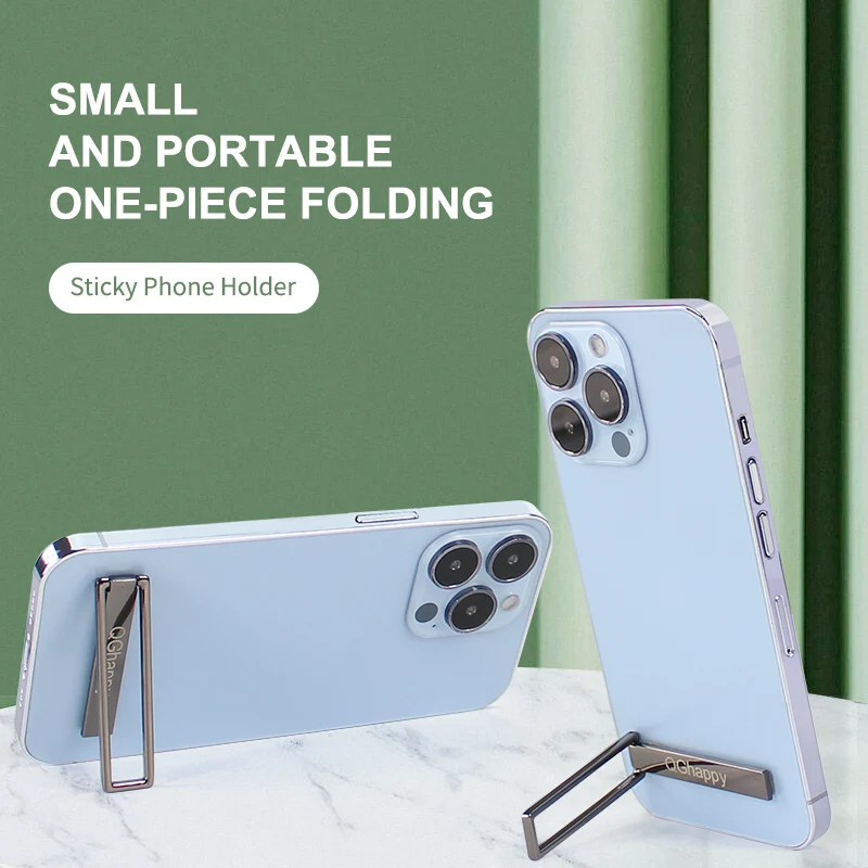 Universal Mini Metal Folding Mobile Phone Holder Stand Aluminum Alloy Invisible Portable Stand Bracket Desktop Phone Holder