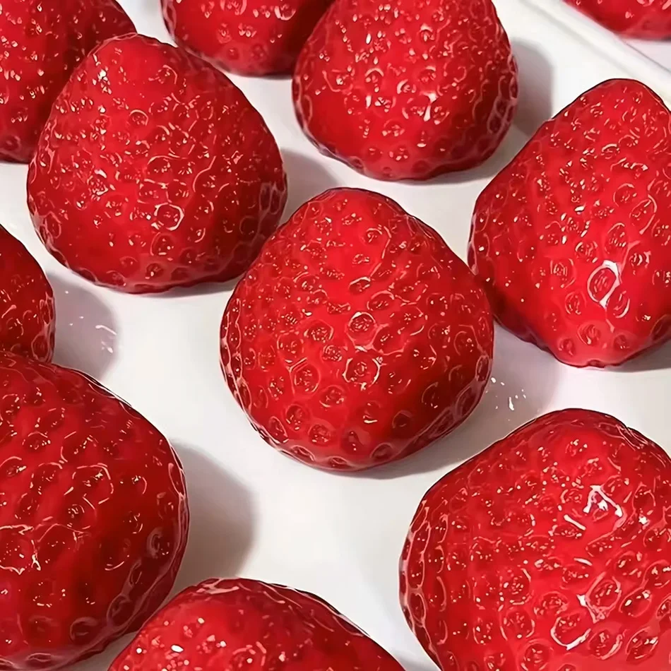 New Squishy Big Strawberry Squeeze Toy Kids Soft Pinch Fruit Pop Fidget Toys Party Entertainment Games Halloween Christmas Gift view 4