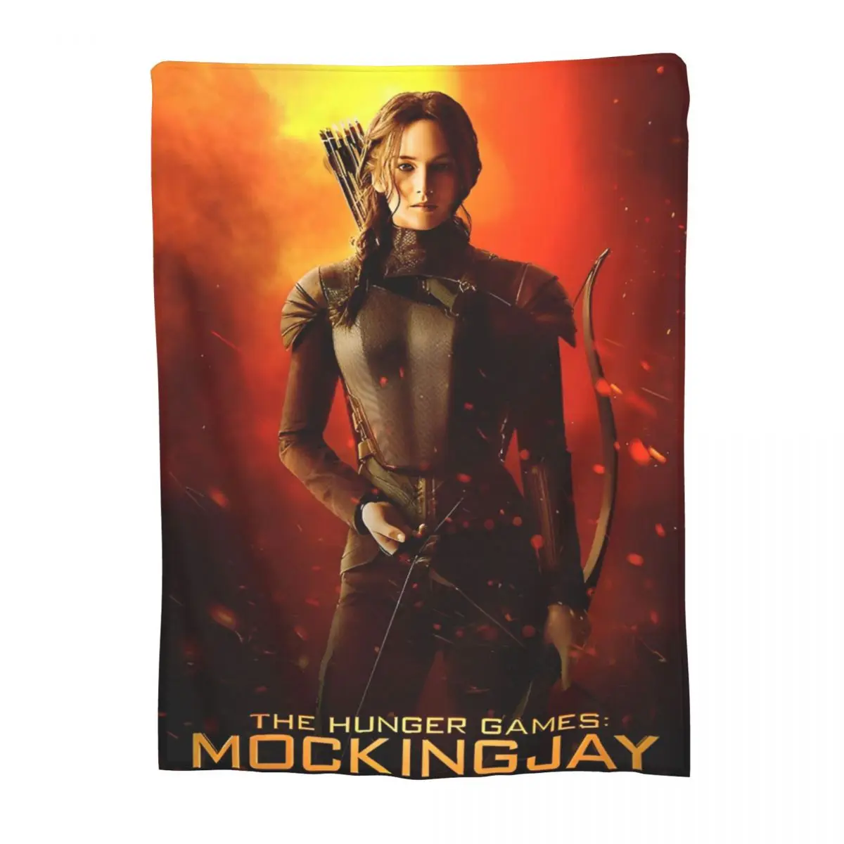 The Hunger Games Fleece Blanket Katniss Custom Throw Blankets for Home Hotel Sofa Rug Piece