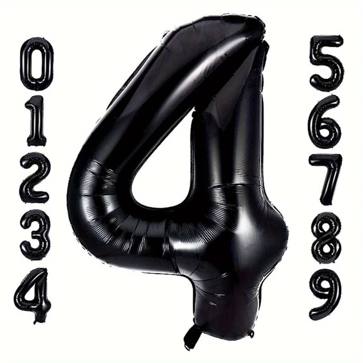 40 Zoll schwarze große Folien-Geburtstagsballons Helium-Zahlenballon 0-9 Alles Gute zum Geburtstag Hochzeit Party Dekorationen Dusche Große Figuren