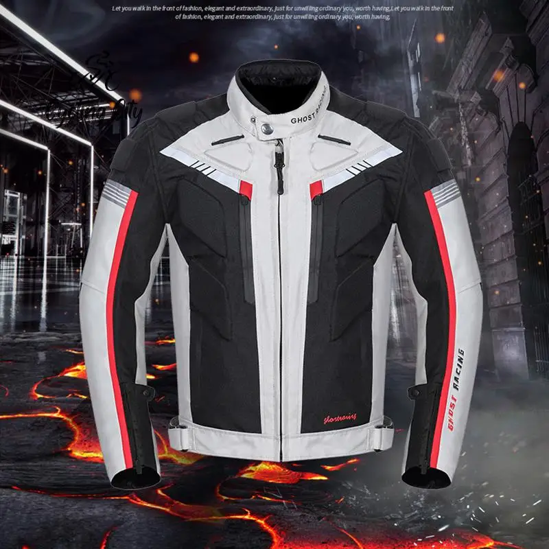 Cycling City Motorcycle Riding Clothing Men's Thermal Jacket Four Seasons Off-road Motorcycle Clothing Racing Anti-fall Clothing