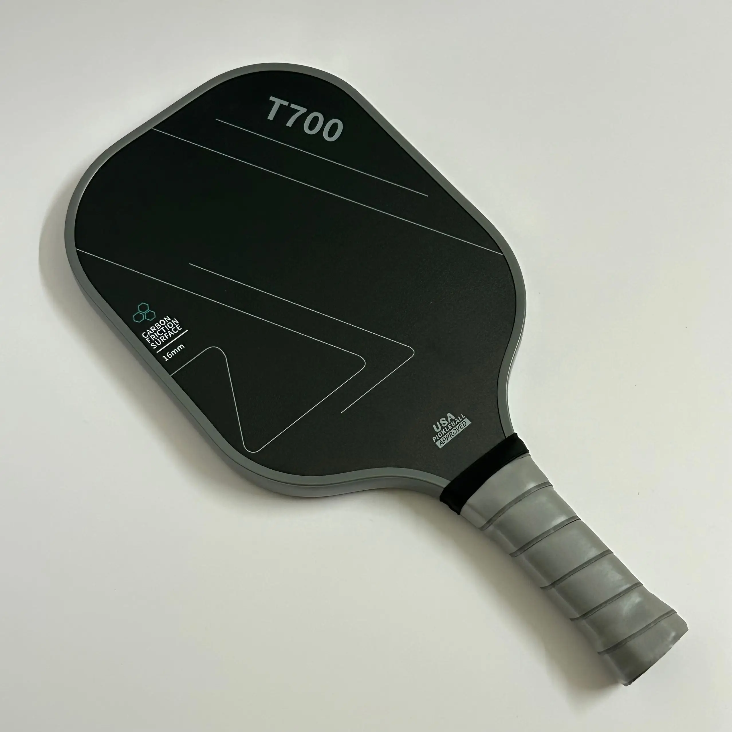 Pickleball Paddle T700 Carbon Fiber Frosted Surface 16MM Enhanced Sweet Spot&Control&Power Anti-slip Grip USAPA Compliant