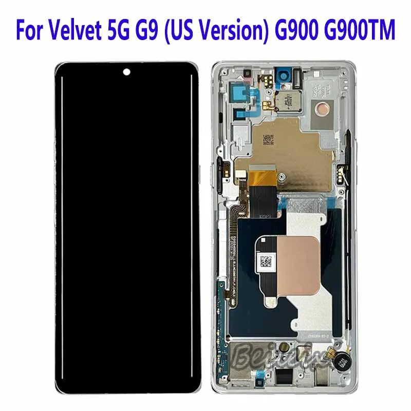 For LG Velvet 5G UW G900V G900EM G900N G910EMW LCD Display Touch Screen Digitizer Assembly For LG G9 G900 G900TM