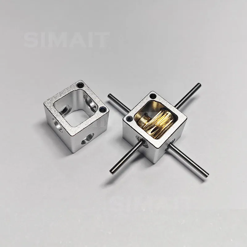 2/3Mm Mini Worm Gear Worm Case, Right Angle Corner Small 90 Degree Reduction Gearbox Commutator Transmission Box