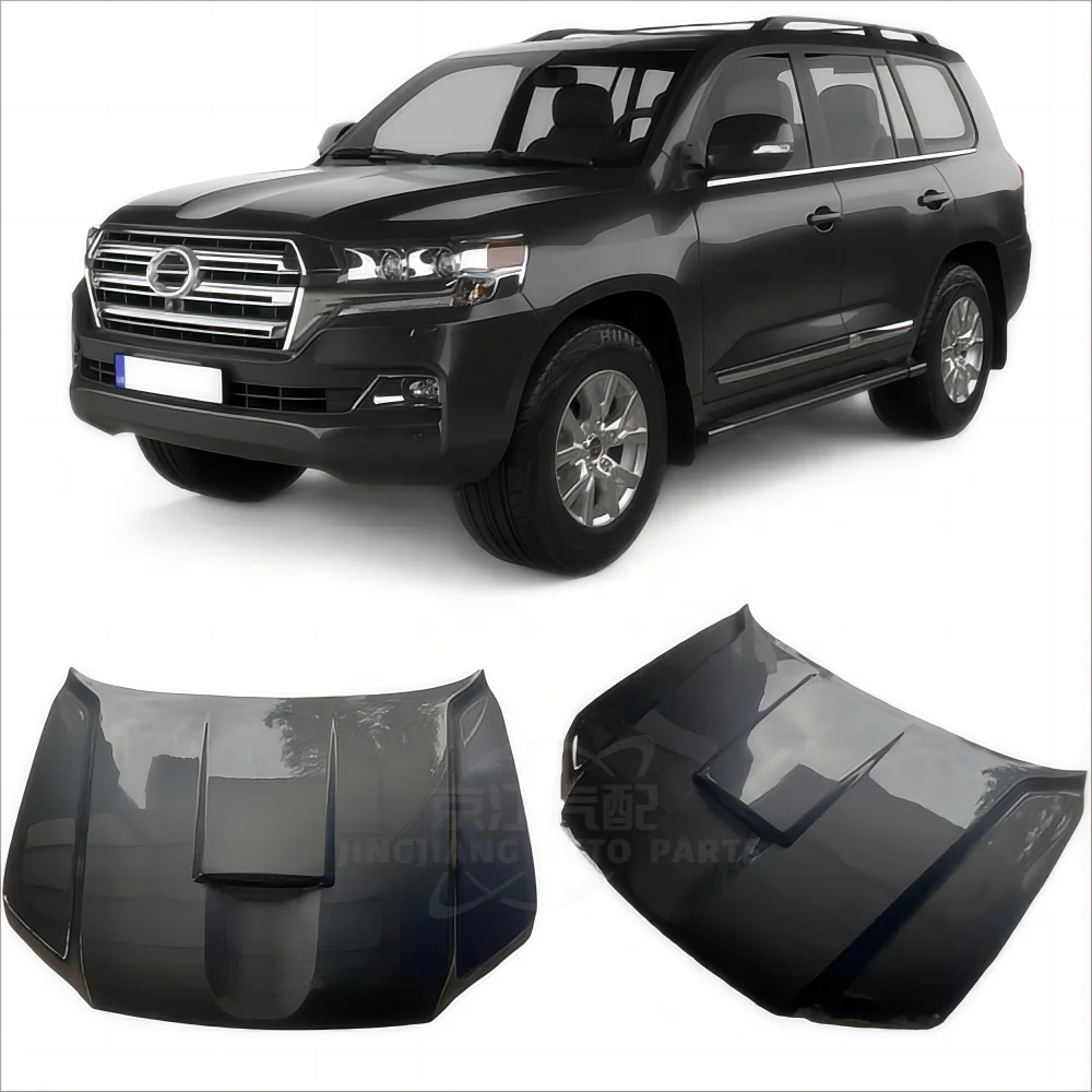 Suitable For -toyota Land Cruiser LC200 Carbon Fiber Hood Modification Lightweight Open Hole Carbon Fiber Hood