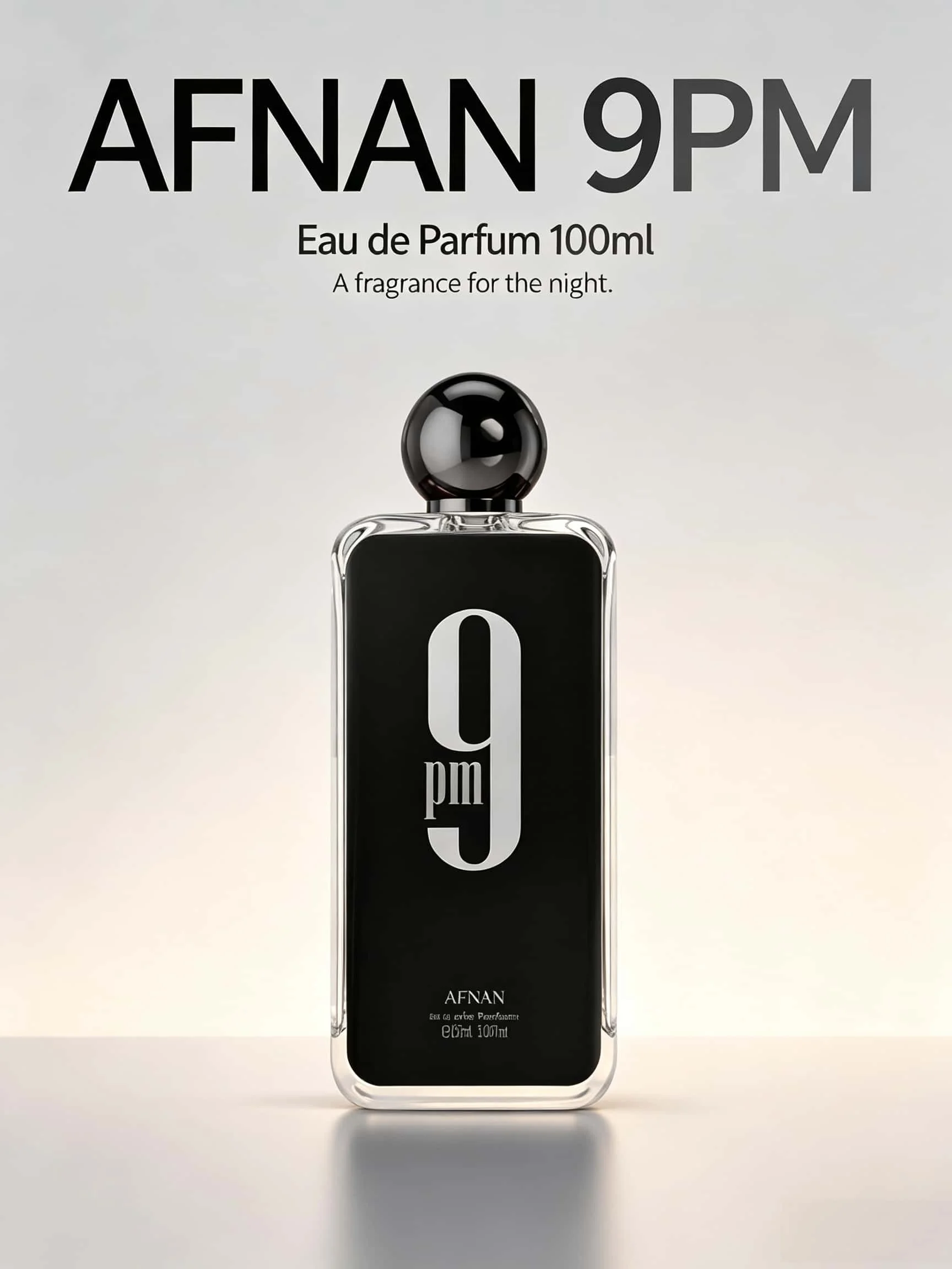 Afnan 9 PM Rebel Unisex Eau De Parfum 100ml Original Arabic Perfume High Quality Brand Perfume For Men For Women Holiday Gifts