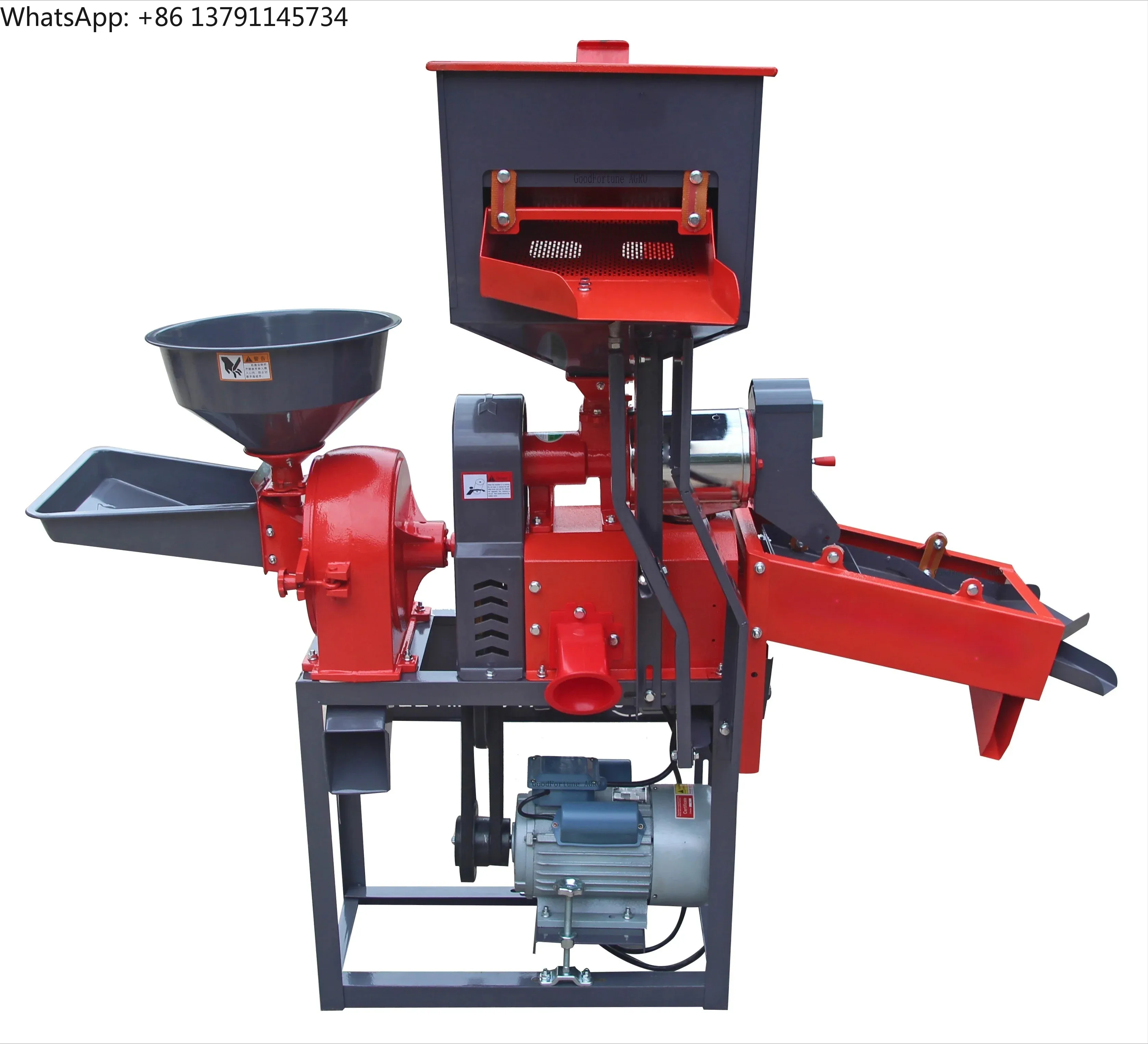 Household mini rice mill machine with Paddy screen and Rice screen in
