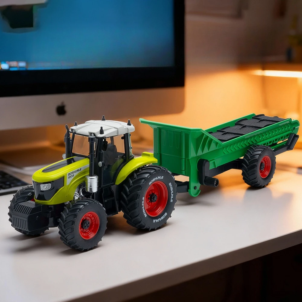 1:24 Agricultural Conveyor Belt Alloy Tractor Model Toy For Boys Gift Batch Delivery