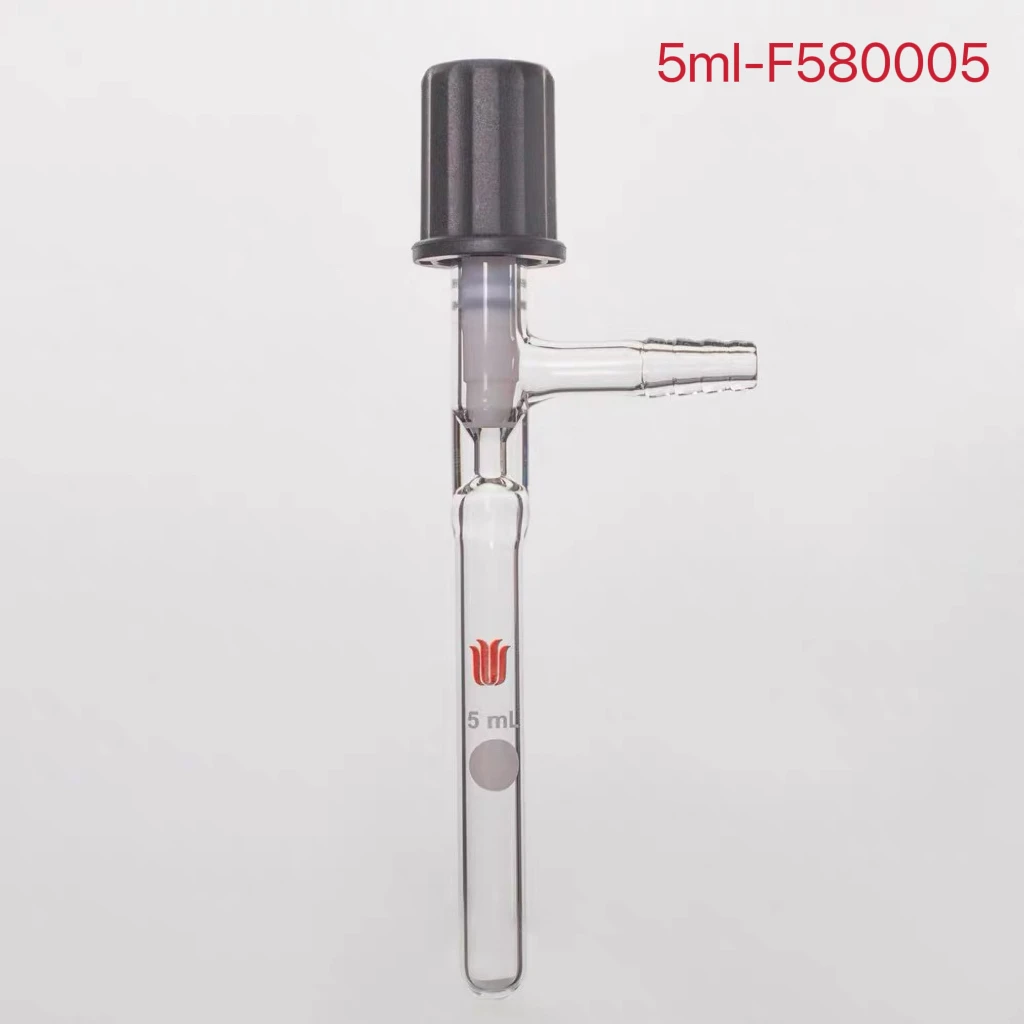 F58 Solvent Storage Bottle, Heavy wall, High Vacuum Valve With Fully Wrapped PTFE, Borosilicate Glass