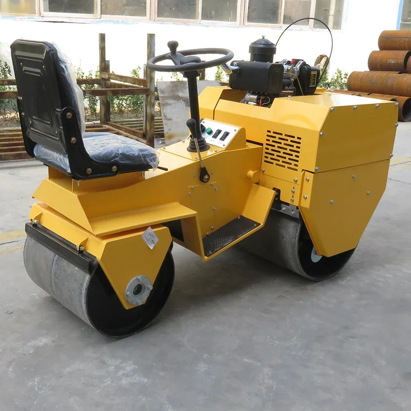 Mesin Baby Roller FURD 700 Kg Naik Mini Roller Compactor Road