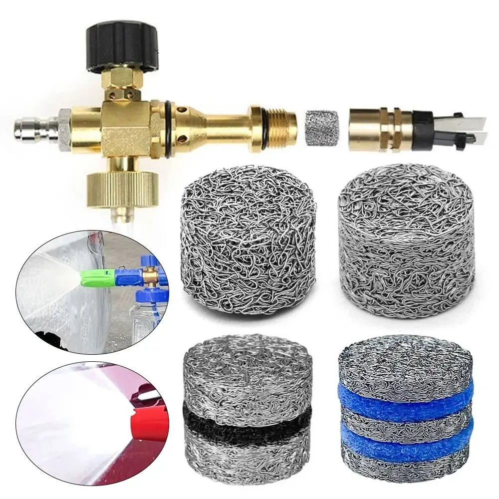 

1Pcs Snow Foam Lance Parts Mesh Nozzle Richer Lather Multi-layer Orifice Nozzle Tips for High Pressure Washer 3000 PSI