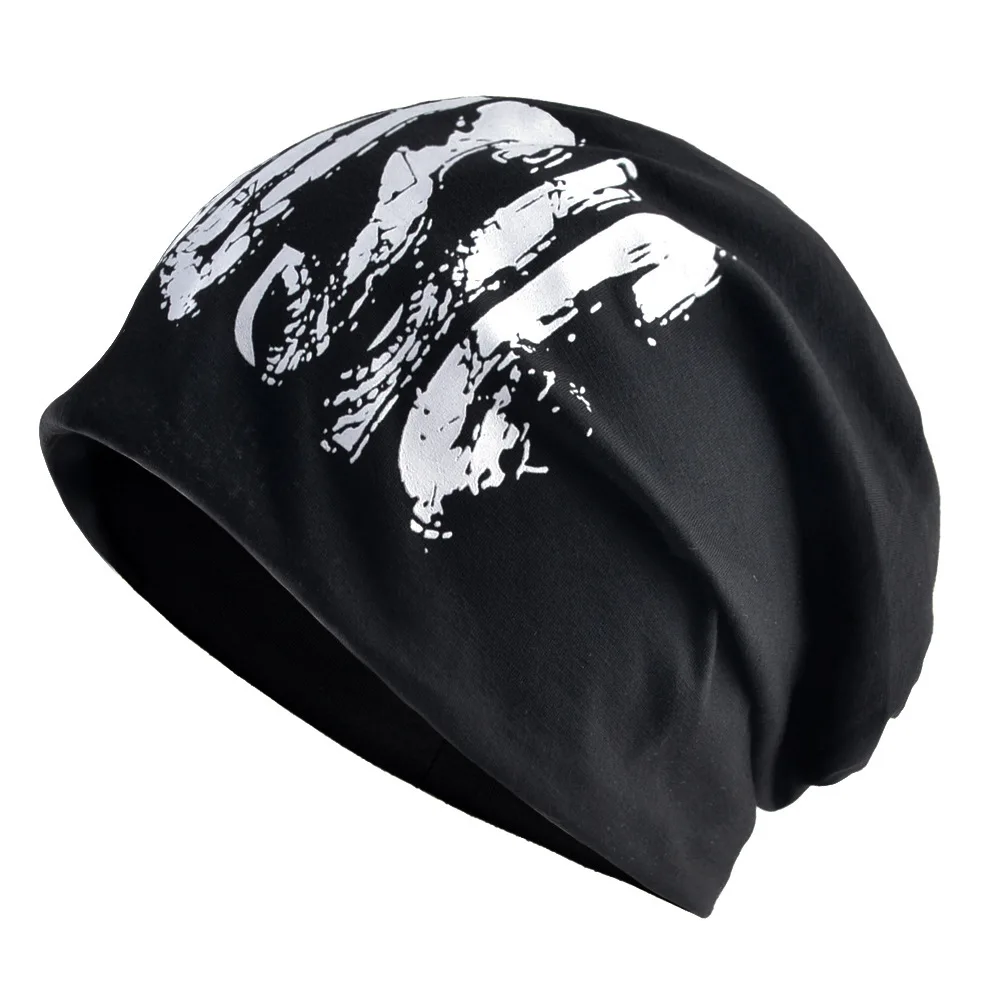 Gorros clásicos con estampado de letras para hombre y mujer, gorro fino transpirable de algodón suave a prueba de viento, estilo Hip Hop, para las cuatro estaciones, novedad