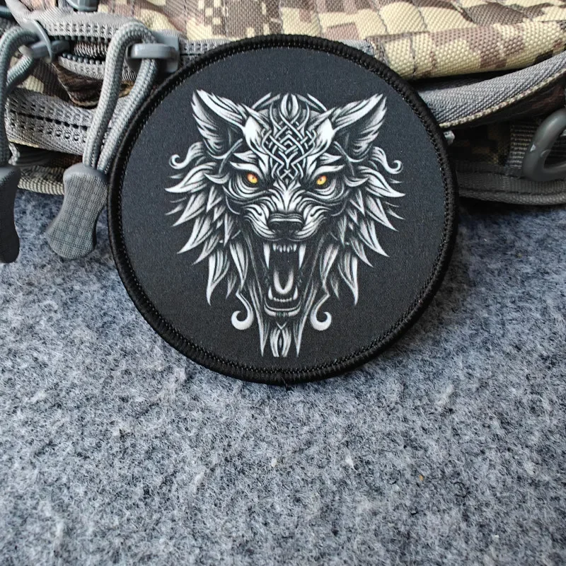 2026 New Wolf King Patch,  Morale Badge, For Clothing, Hats, Rucksacks, Tactical Gear, Hook and Loop