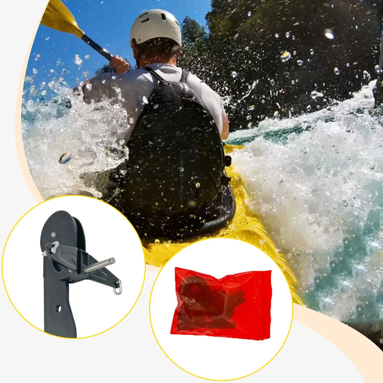 

Canoe Boat Rudder, Lightweight Steering System Boating Supplies Tackle Fishing Watercraft Rudder for Fishing Boat, Parts