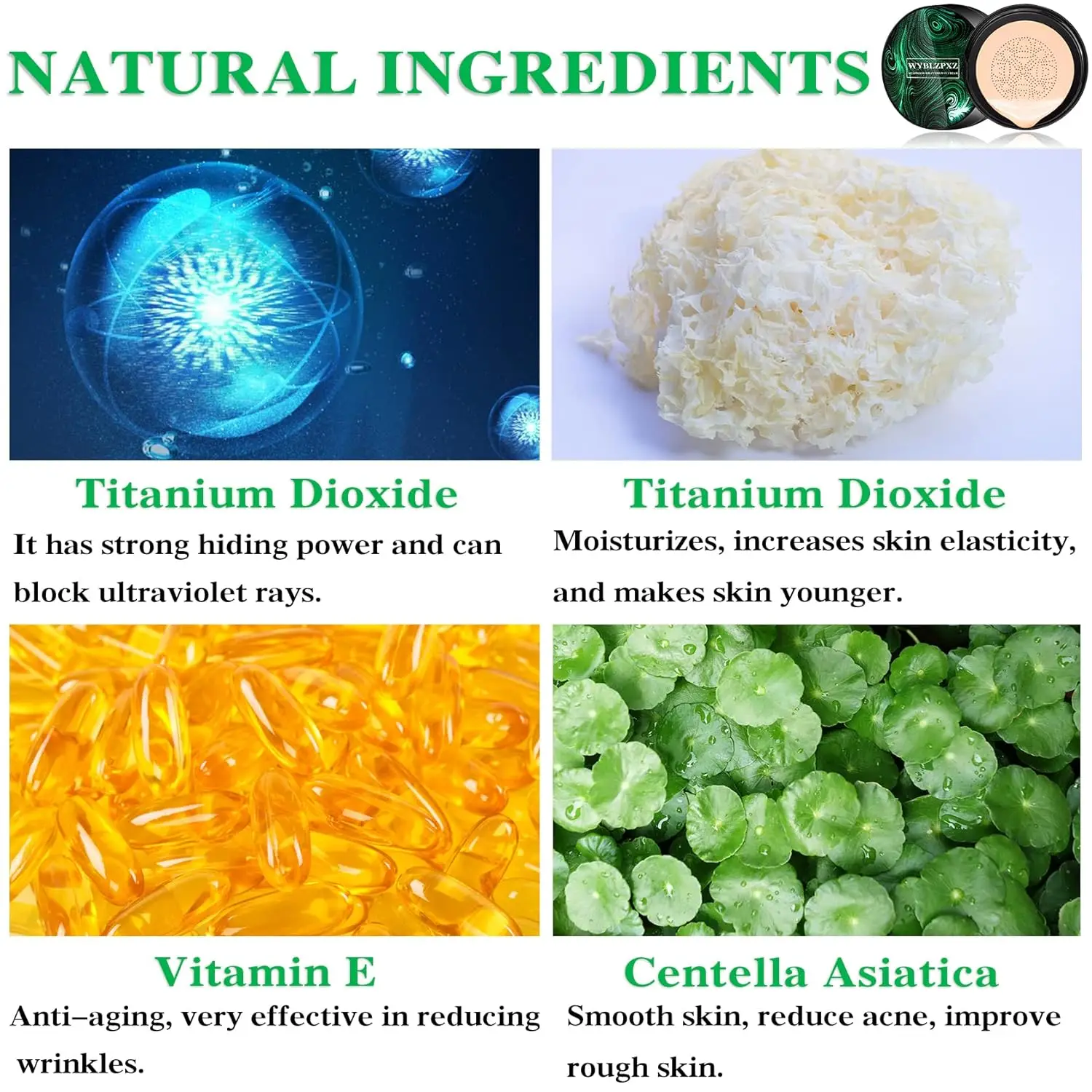 Foundation Magic Mushroom Head Air Cushion CC Cream Face Concealer Moisturizing Waterproof Foundation Base Makeup Cosmetics