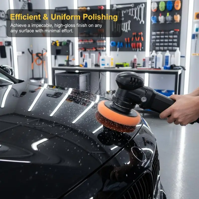 Car Buffing Polishing Pad Kit for Garage Use 6/8/11/12Pcs with Sponge Pads Drill Adapter for Auto Detailing Repair