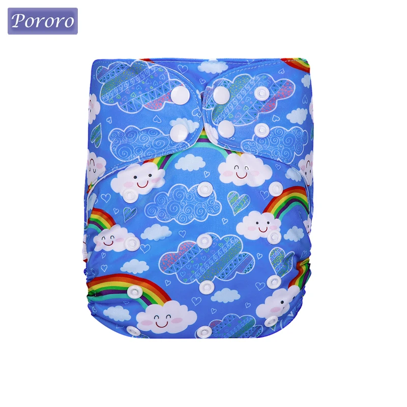 

[AIO] Protect Baby's ass Washable and Reusable Infant Ice Silk Lining Fabric Pocket Cloth Diaper One Opening Fit 3-15kg Baby