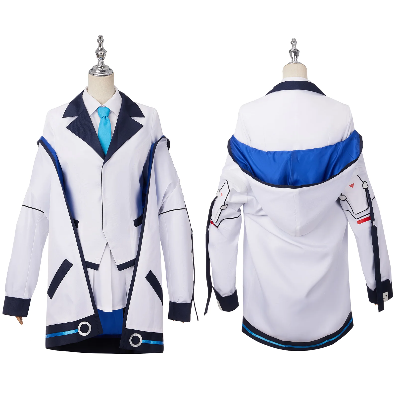 Game Blue Archive Ushio Noa Cosplay Costume Women Coat Uniform Suit with Tie Halloween Party Role Play Outfit Fancy Dress