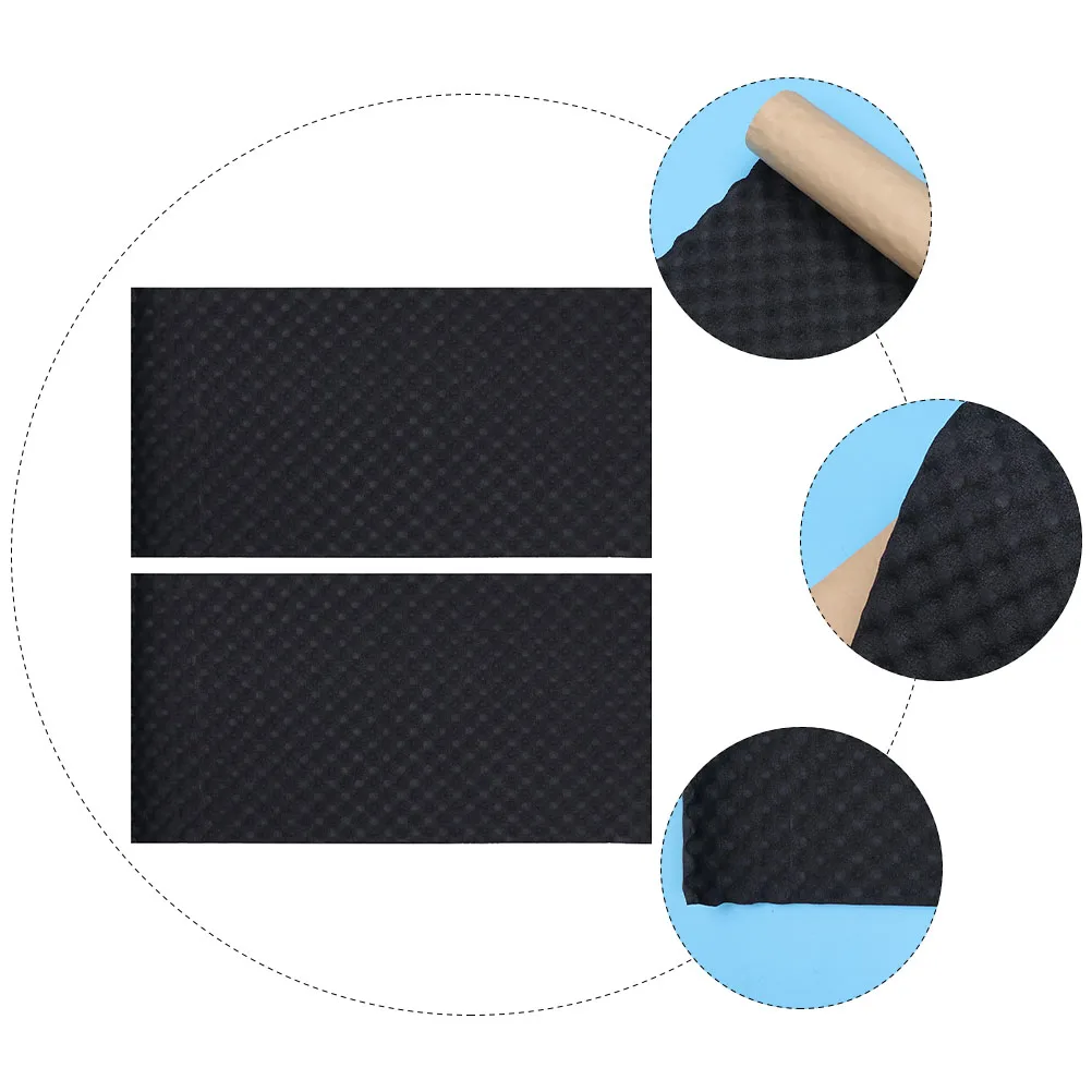 

2pcs Rubber Sound Insulation Cotton Plate Self-Adhesive Shockproof Soundproof Panels Noise Reduction Wall Panel For Recording