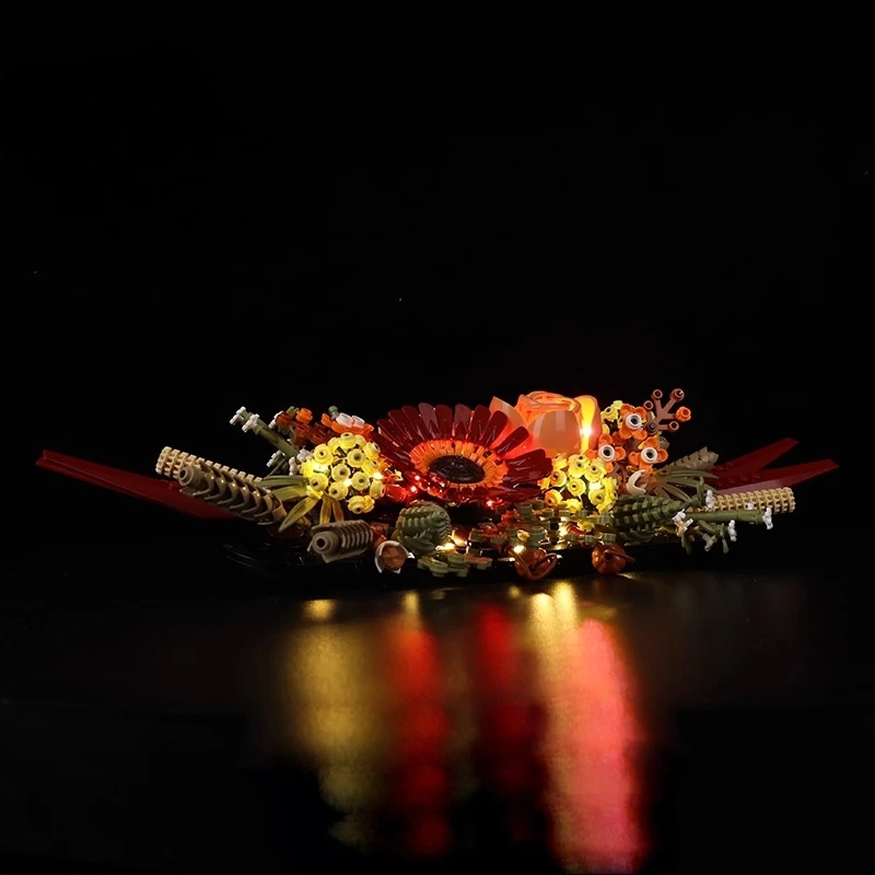 مجموعة إضاءة LED مناسبة لقطعة مركزية للزهور المجففة LEGO المجموعة النباتية 10314 (لا تشمل مكعبات البناء) #2