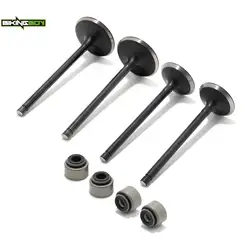 BIKINGBOY 2 Intake + 2 Exhaust Valve Stem Seal KX450F 06-18 07 08 09 10 11 12 13 14 15 KX250F 04-19 KX 250 450 KX250 KX450 19-22