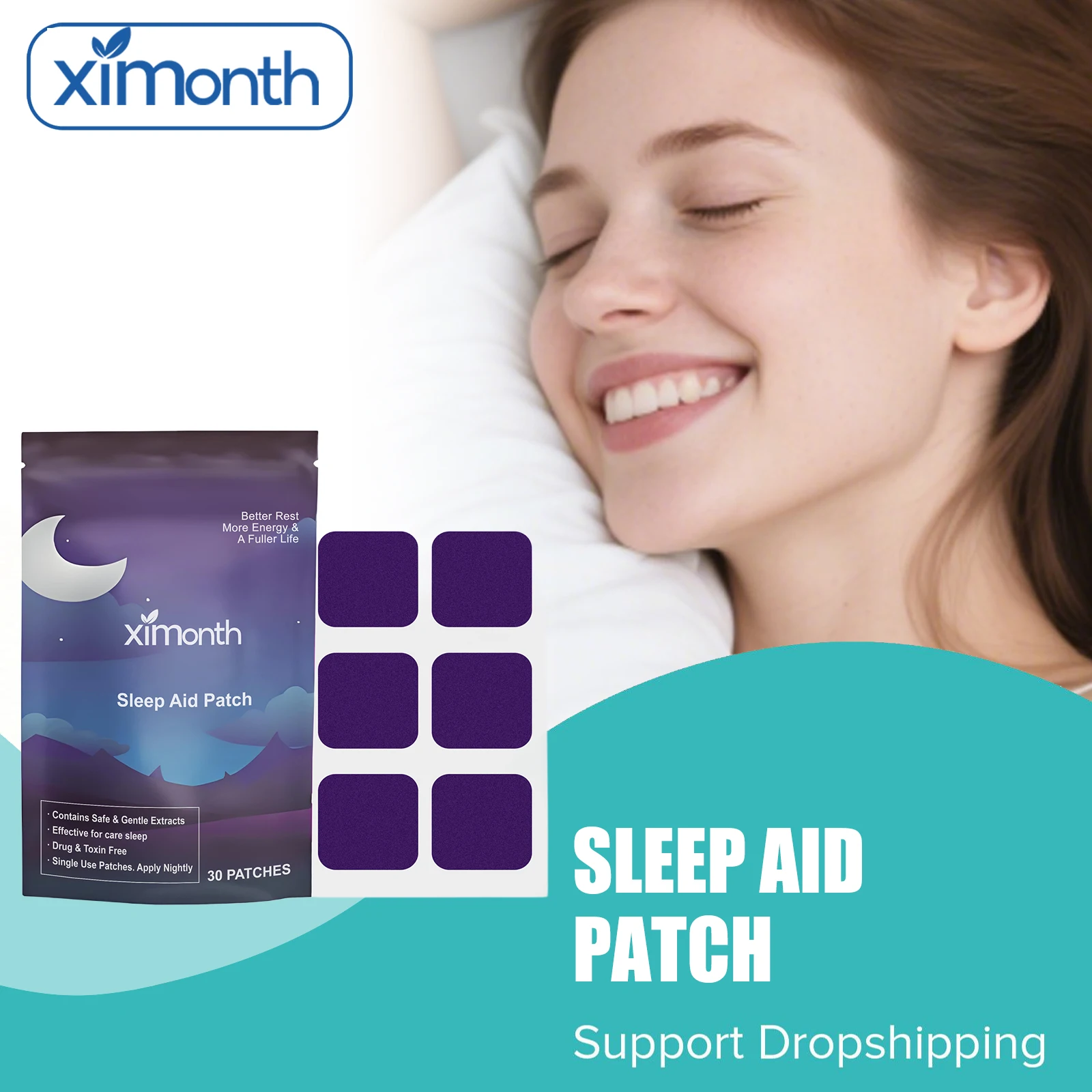 

30/60/90/120pcs Sleep Aid Patch Better Sleep Quality Improve Difficulty Falling Asleep Reduce Anxiety Relieve Insomnia Patch