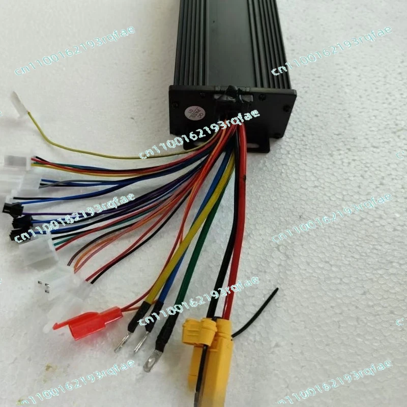 48V-96V Silent 18 Tube Sine Wave E-Bike Controller, 80A High Power Vector Control Electric Bicycle Motor Speed Controller