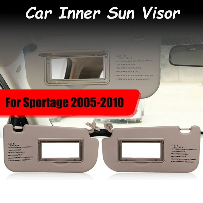 

LHD Car Inner Sun Visor For KIA Sportage 2005-2010 Sunshield Shade Board With Mirror Beige