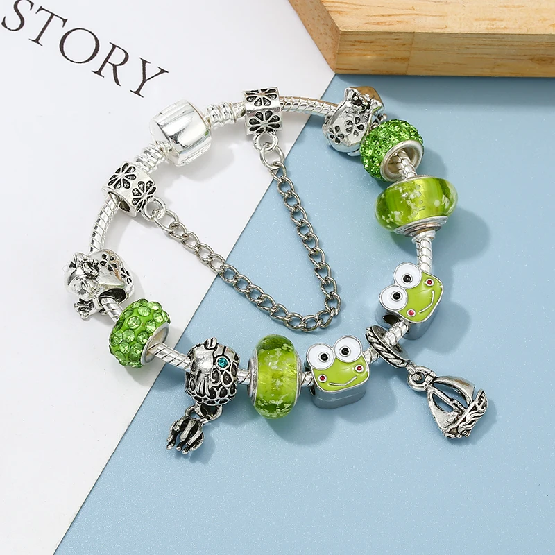 Summer Styles Frog Fish Sail Beads Charm Bracelets With 2022 New Design Brand Bracelet Bangle For Women Men Jewelry Dropshipping