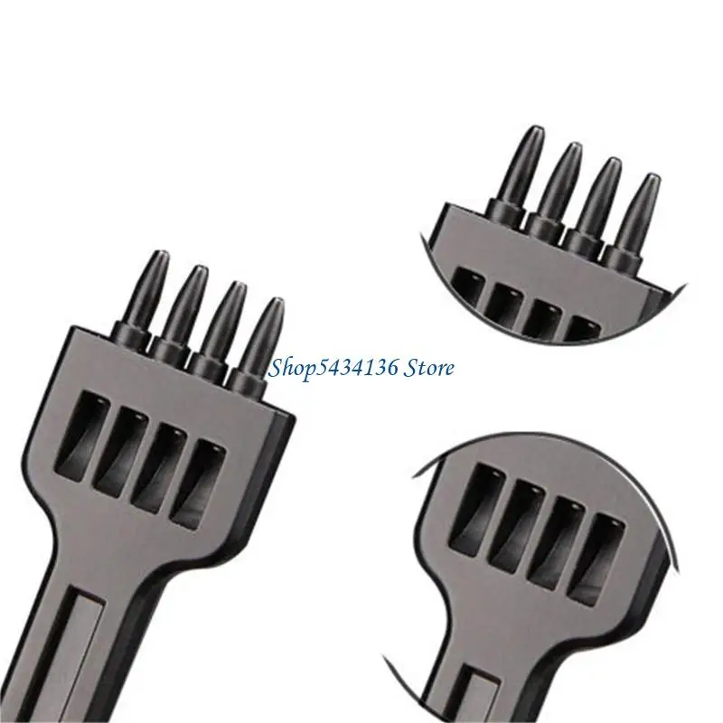 

H7ED Leather Craft Tool Tools Hand Hole Punches DIY Round Stitching for Leather Craft Sewing Stitching