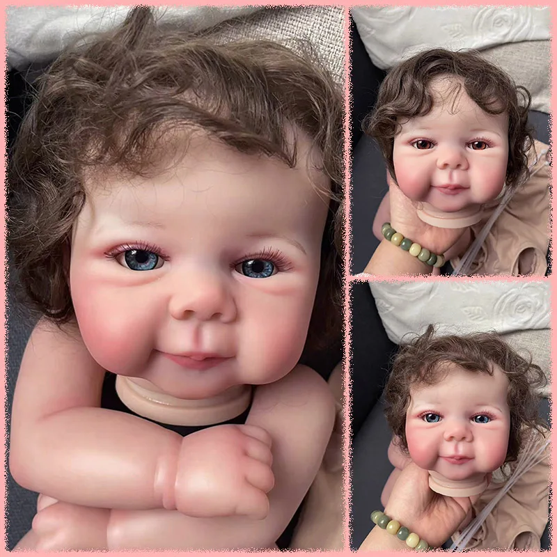 19‘’ Juliette Reborn Doll Kits Lifelike Multiple Layers Painting Doll Parts with Visible Veins Hand Root Hair