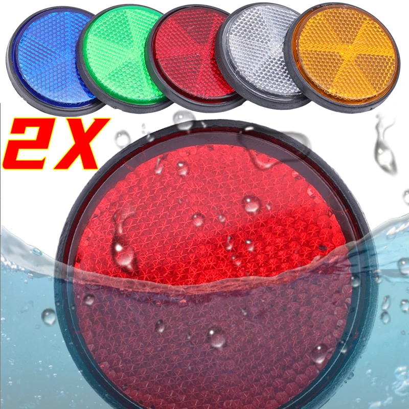 

6-миллиметровый круглый светоотражатель для мотоциклов, электровелосипедов и велосипедов, с шестигранным креплением на винт, водонепроницаемый, пылезащитный, для ночной сигнализации