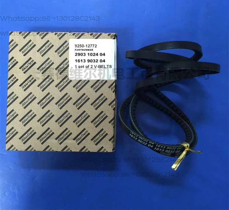 2903102404, including two 1613903204 Atlas original air compressor accessories belt sets