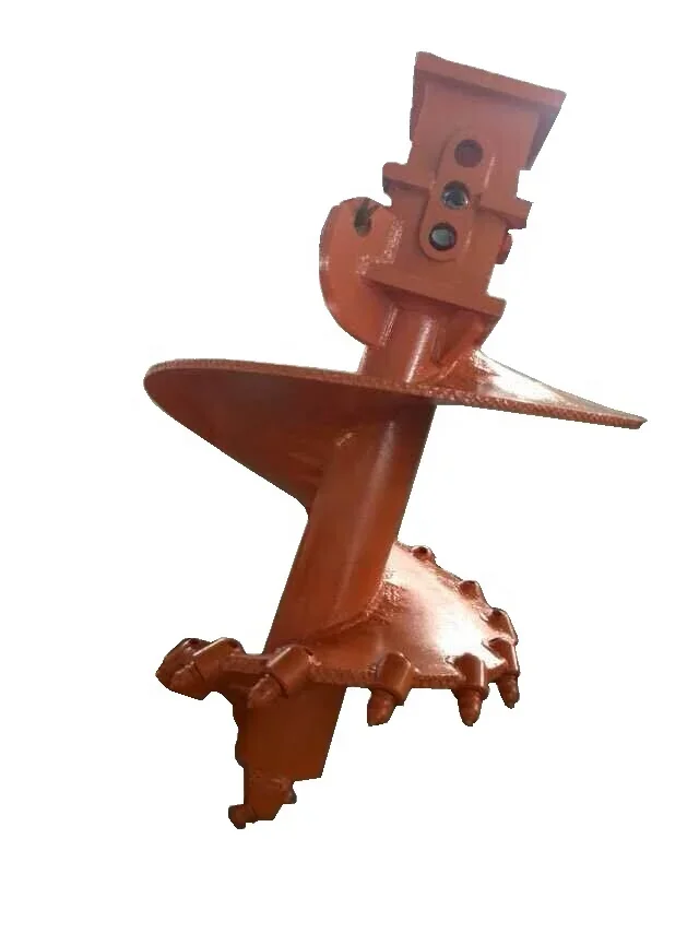 -Bored Piles Double Start Flight Hydraulic Powerful Earth Conical Rock Auger