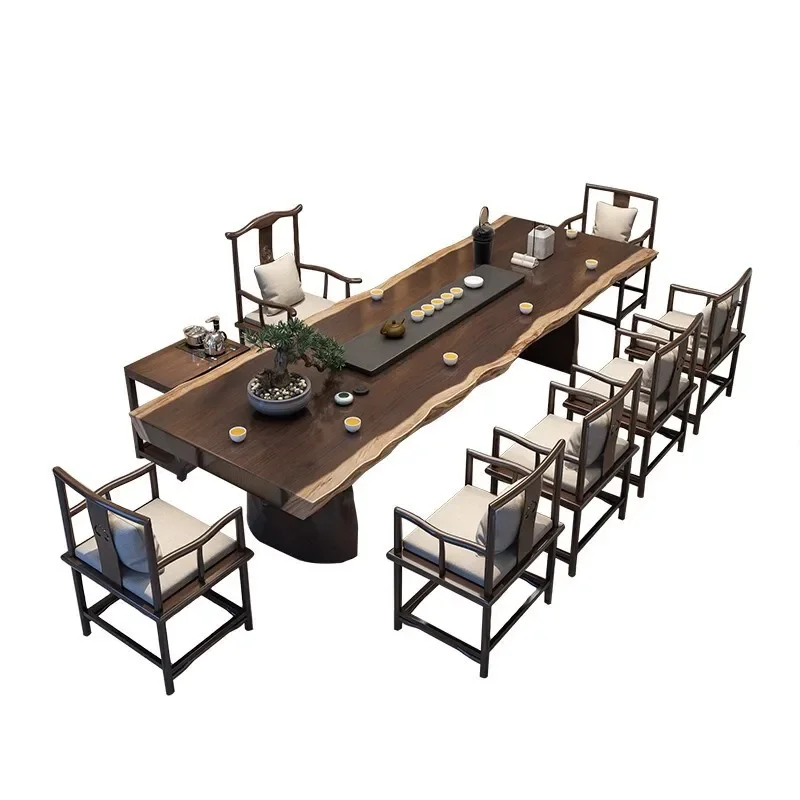 table combination, office log table integration, ceremony Zen, new Chinese tea table
